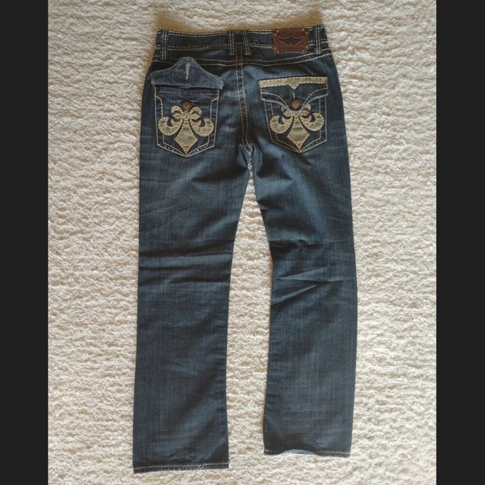 Men's Affliction Cooper Relaxed Boot Cut Jean - Size 34